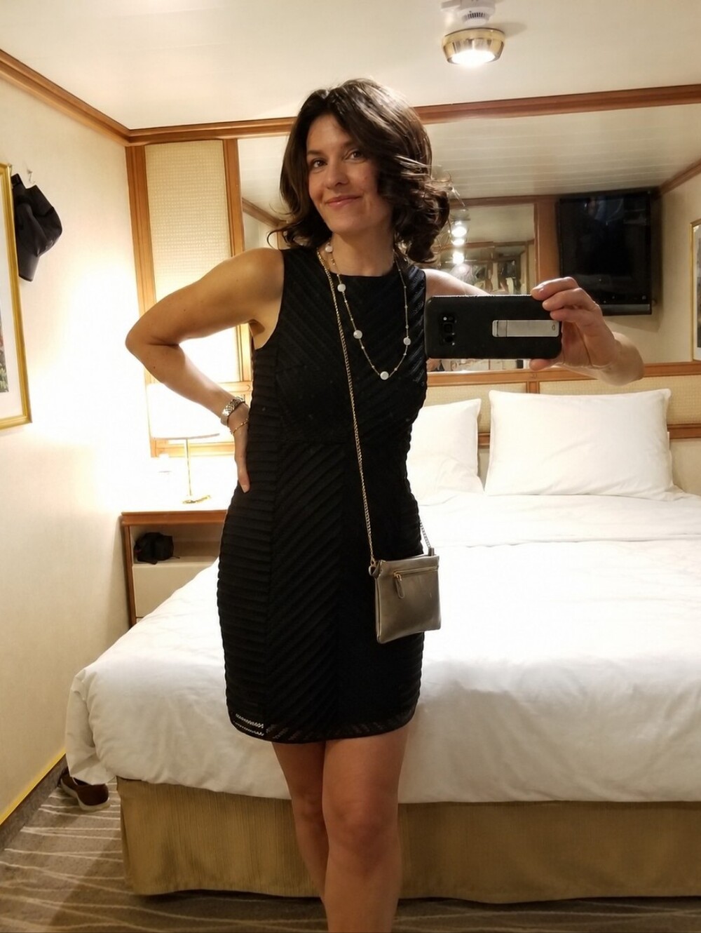 H&M Black Sleeveless Mini Dress - Size 6